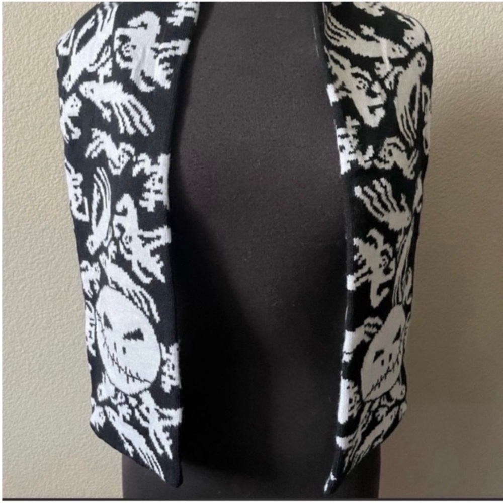 Retired Disneyland Resort Halloween Nightmare Before Christmas Scarf Jack Ghosts
